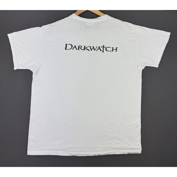 Vintage Y2K Darkwatch Capcom Playstation Xbox Video Game Promo White Shirt XL - Picture 1 of 11